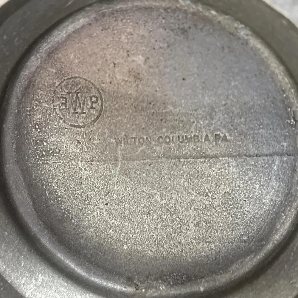 Vtg Wilton Armetal Pewter Two Handle Kissing Mug Cup USA Heavy 1970’s Romance - Picture 7 of 10